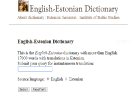 English-Estonian Dictionary