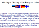 Multilingual Glossary of the European Union